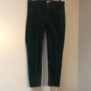 J Crew Stretch Velour Pants